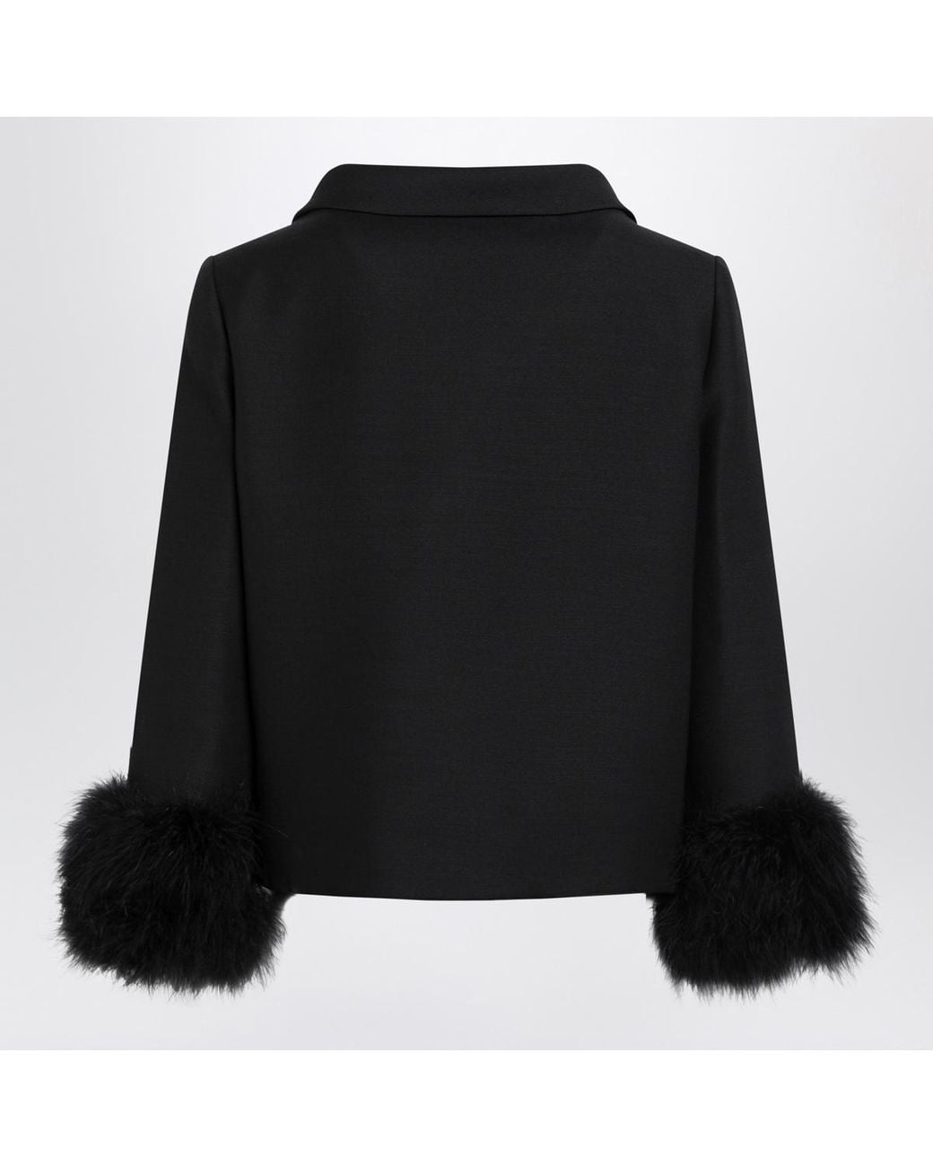 Valentino Black Button Detailed Long-Sleeved Jacket
