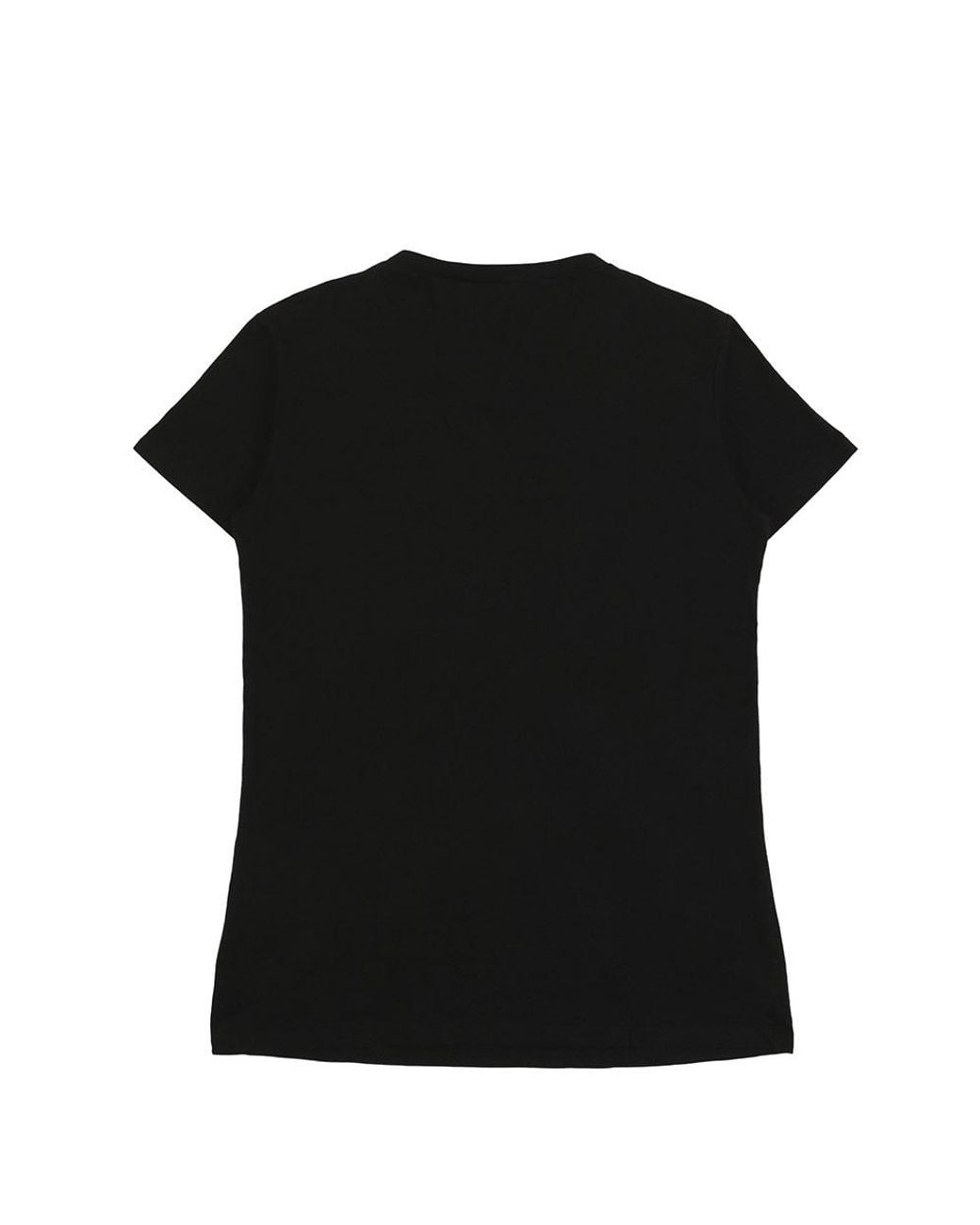 Sportmax Black T-Shirt With Round Neck And Short Sleeves