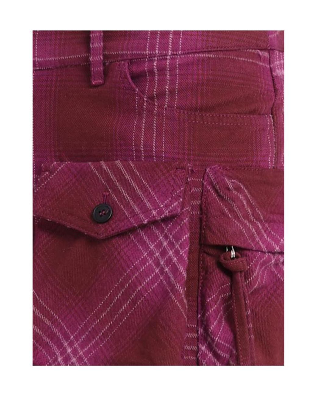 The Attico Purple Cotton Blend Mini Skirt W/ Cargo Pockets