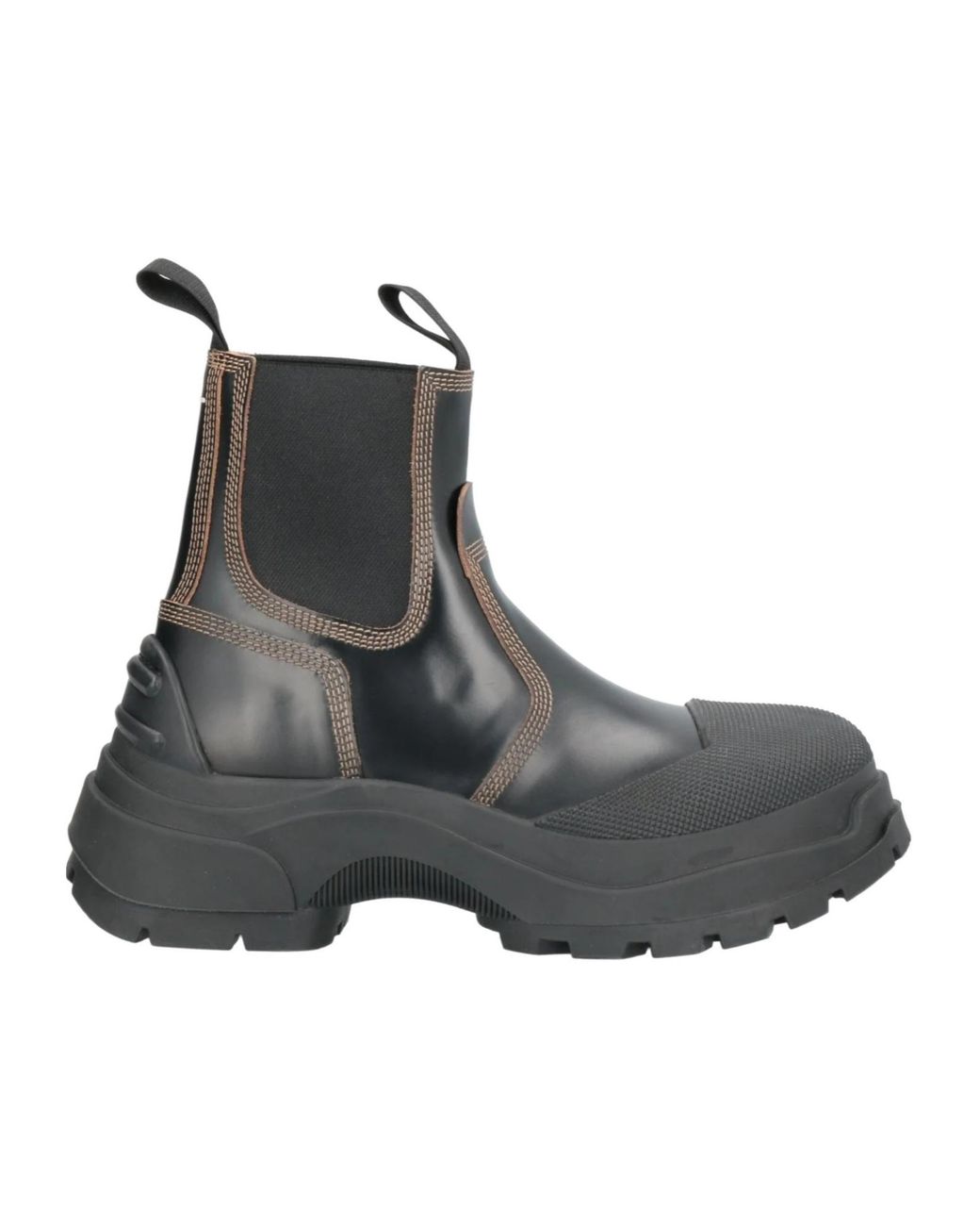 Maison Margiela Gray Two-Tone Platform Leather Boots