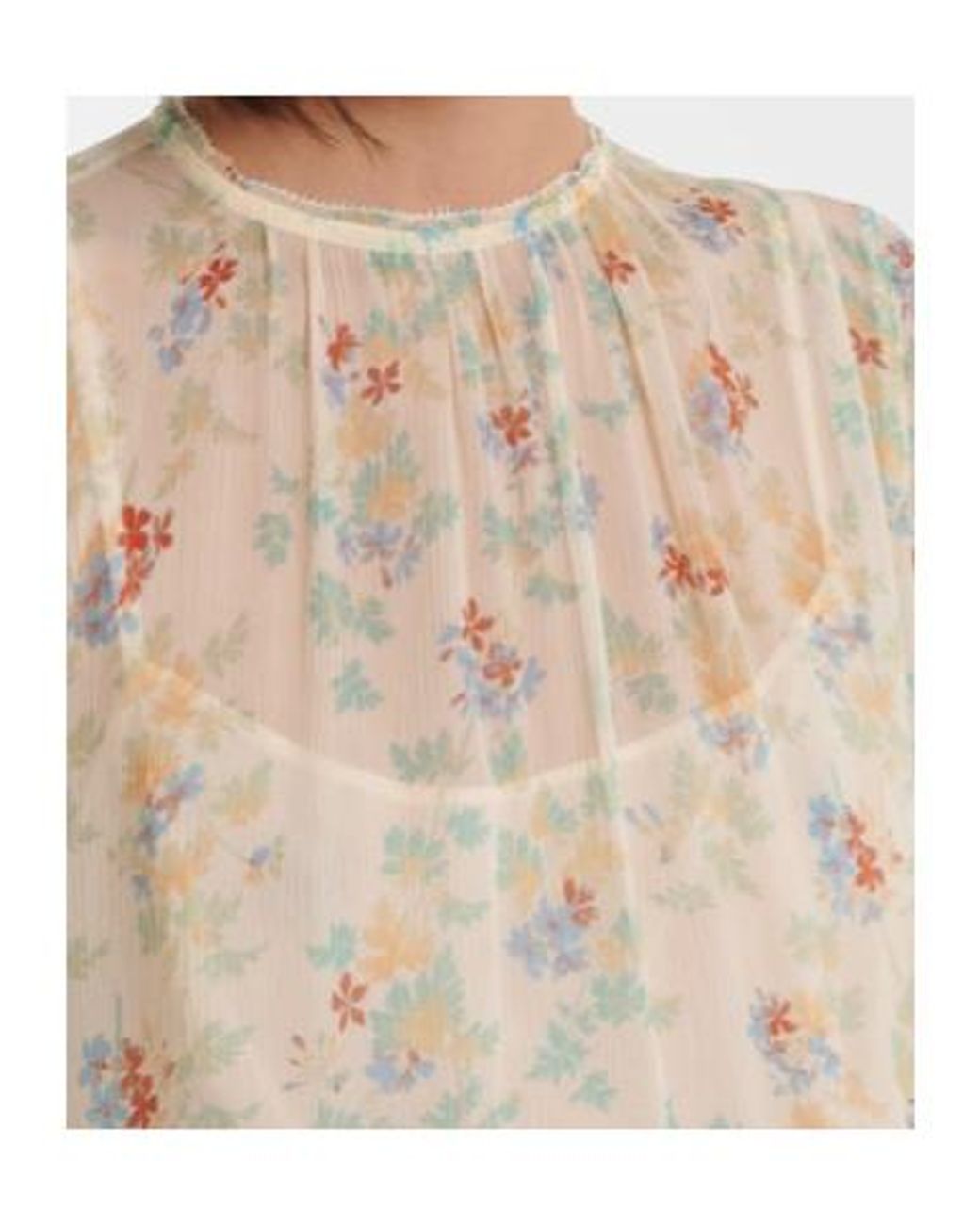 Ulla Johnson White Emmeline Floral Ruffled Silk Minidress