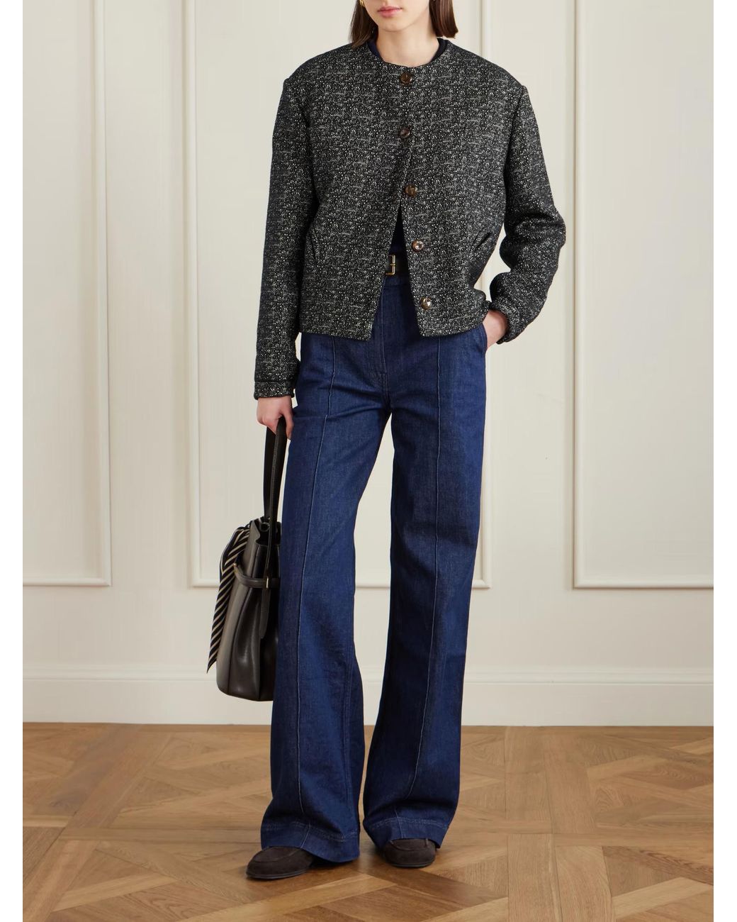 Blazé Milano Black Antalya Gliss Tweed Jacket