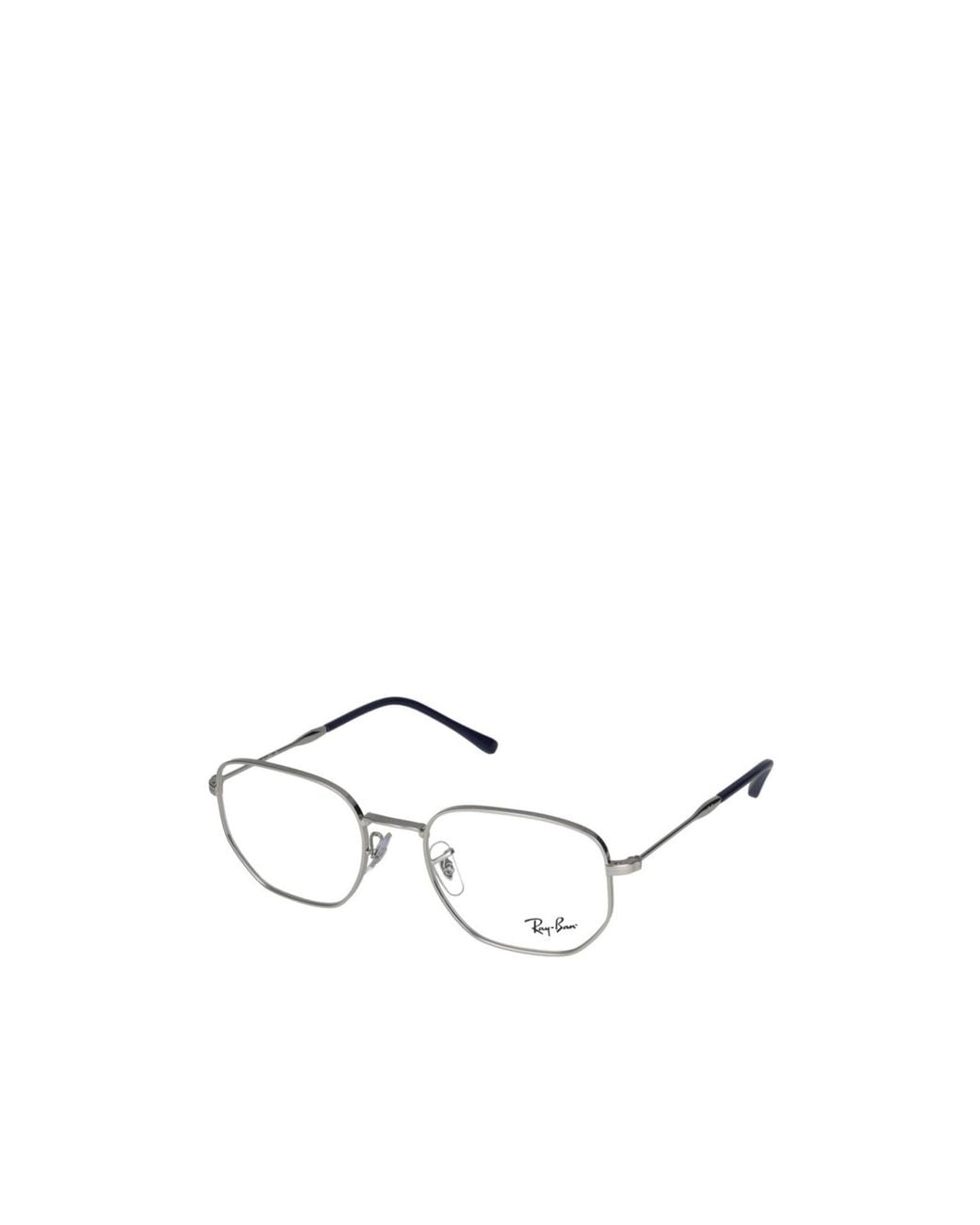 Ray-Ban White Irregular Frame Glasses