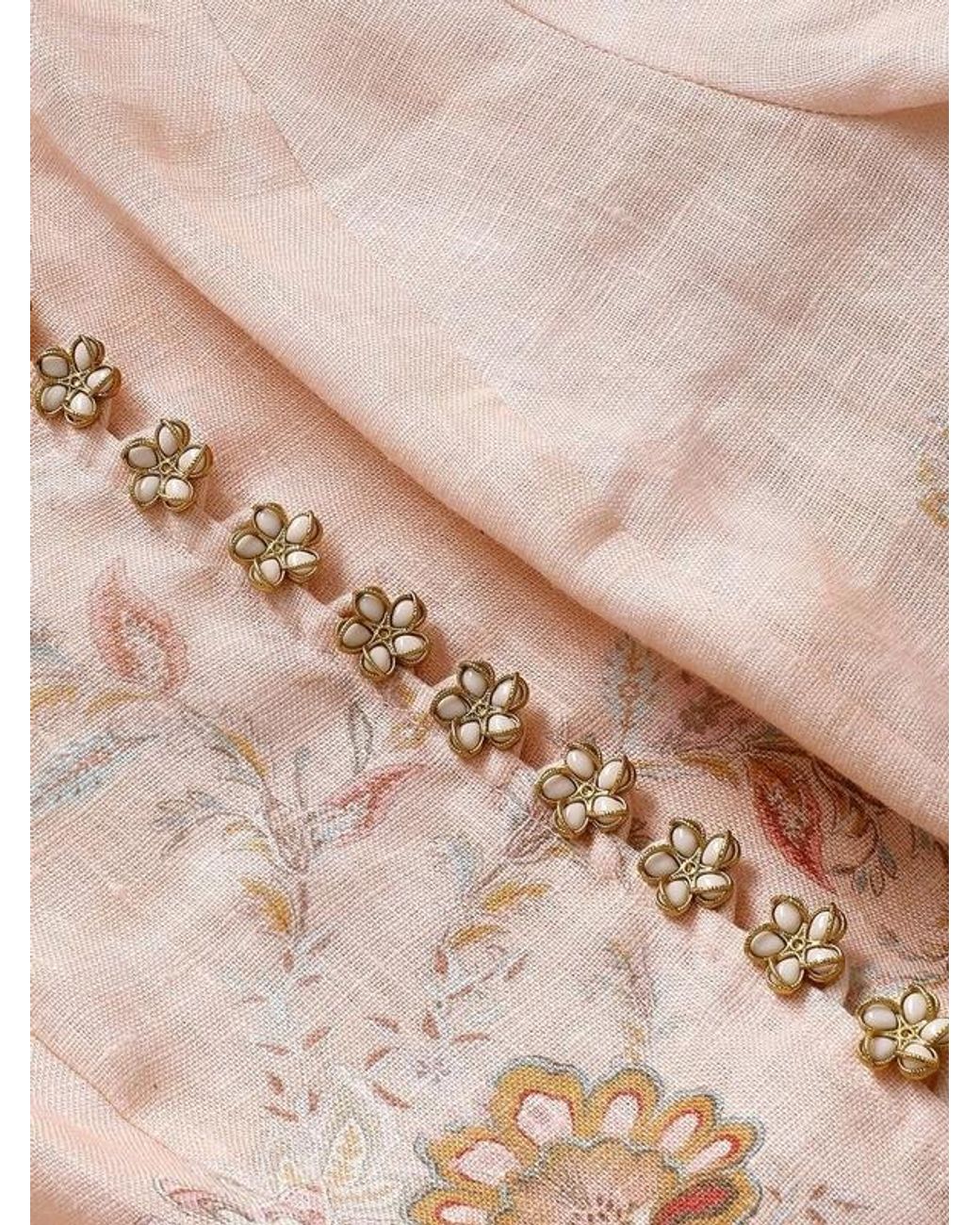 Zimmermann Pink Alchemy Buttoned Mini Dress