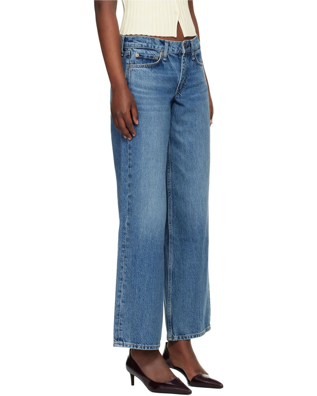 Rag & Bone Blue Straight Jeans