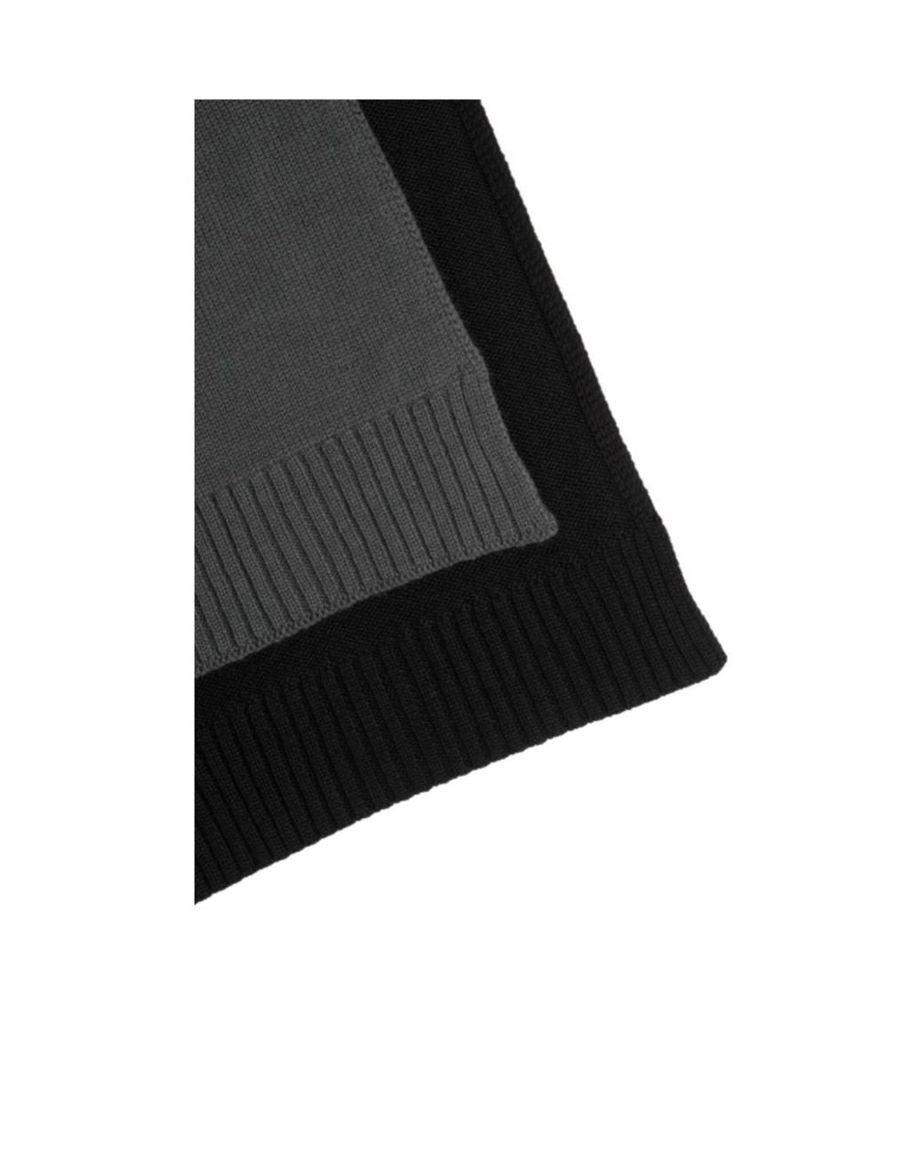 MM6 by Maison Margiela Blue Cotton Knit Scarf