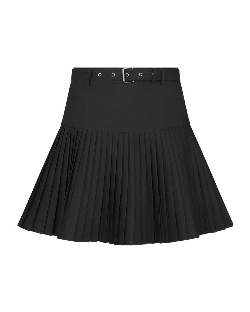 Dior Black Pleated Miniskirt