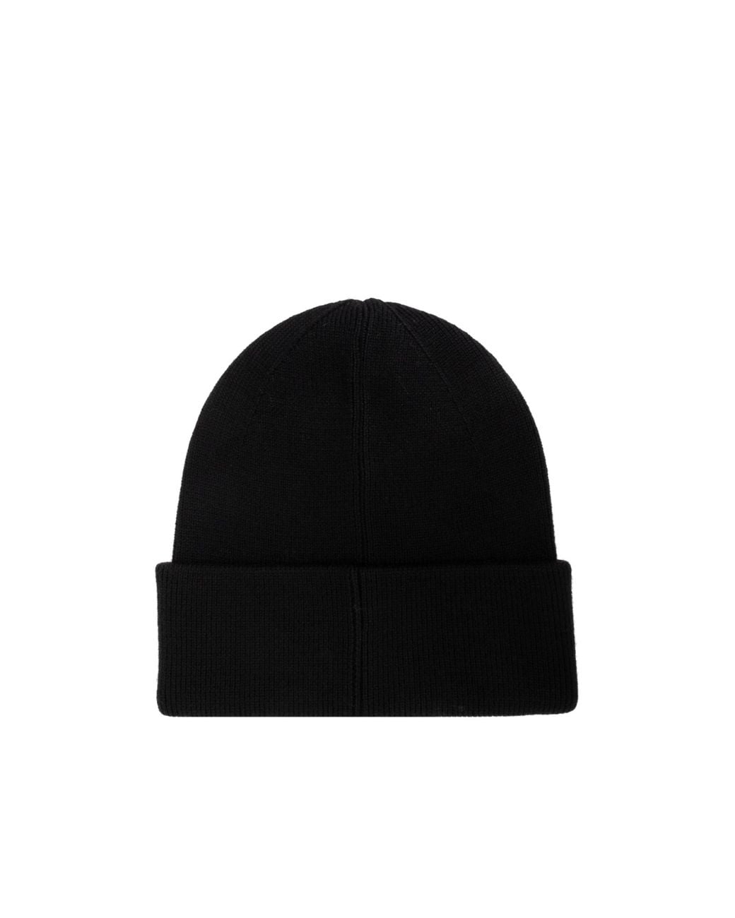 Moose Knuckles Black Helicon Logo Embroidered Beanie for men