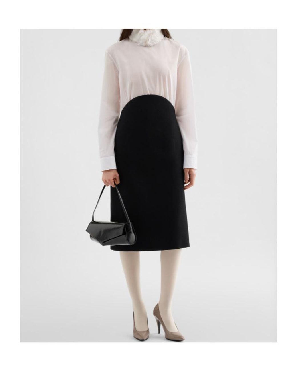 Jil Sander White Long-Sleeved Top