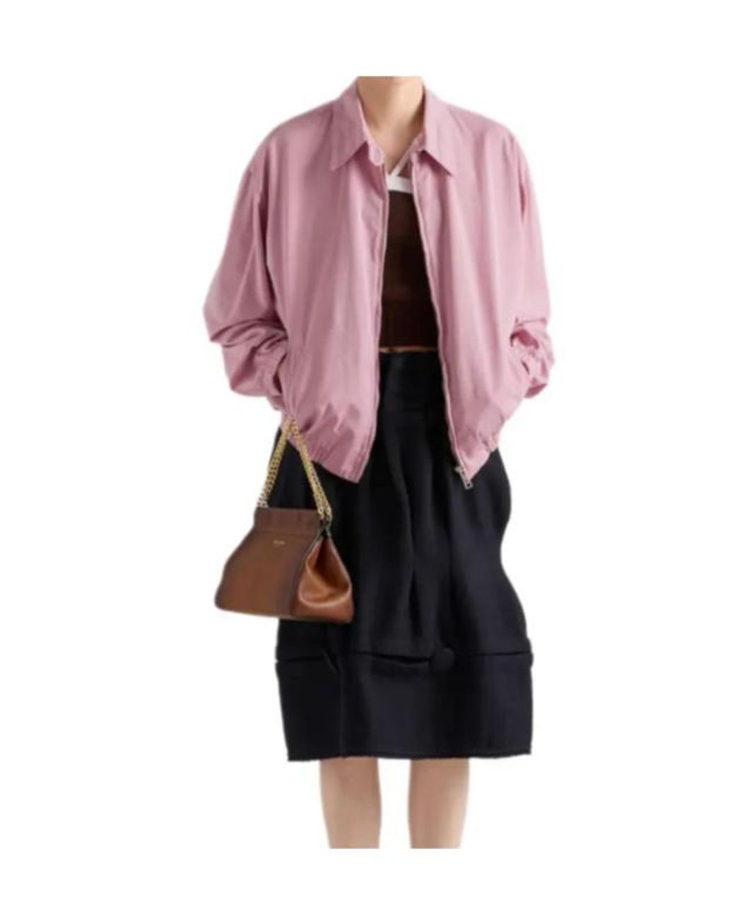 Prada Pink Old Gabardine Blouson Jacket