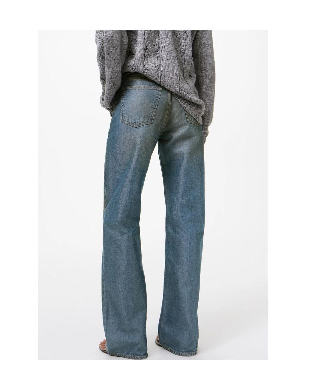 Our Legacy Blue Wata Cut Wide Leg Jeans