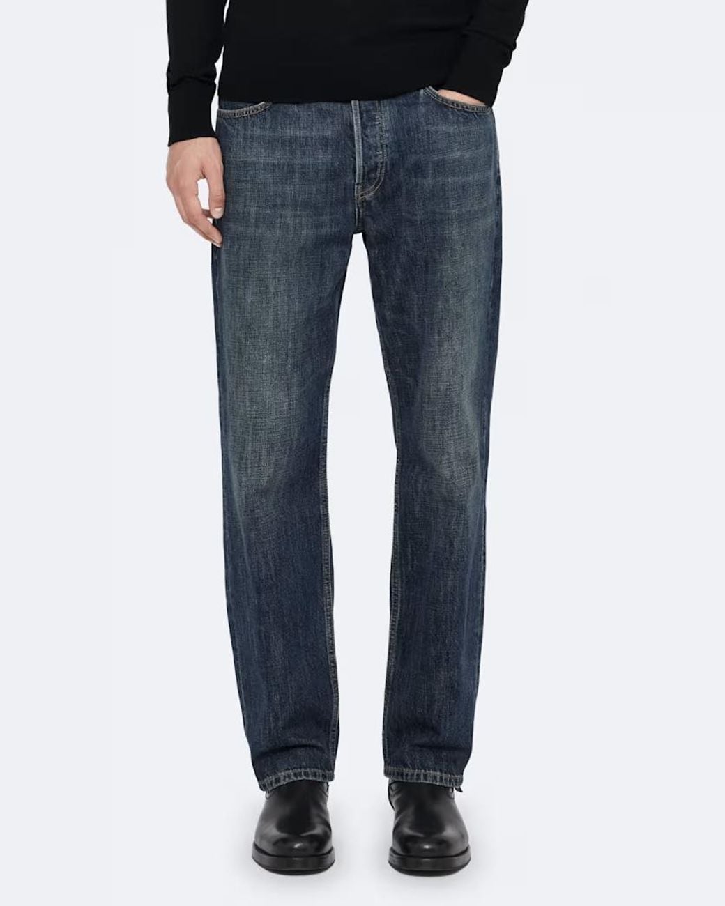 AllSaints Blue Regular Straight Jeans for men