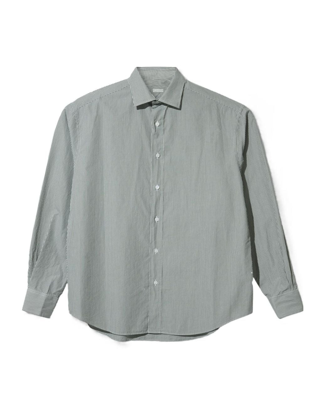 A.PRESSE Gray Wide-Collar Shirt for men