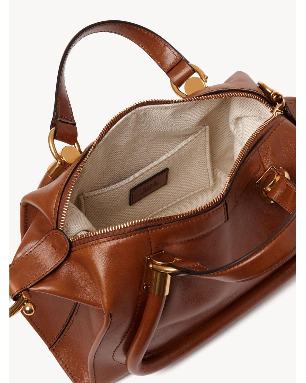 Chloé Brown Chloé Paraty 24 Small Tote Bag