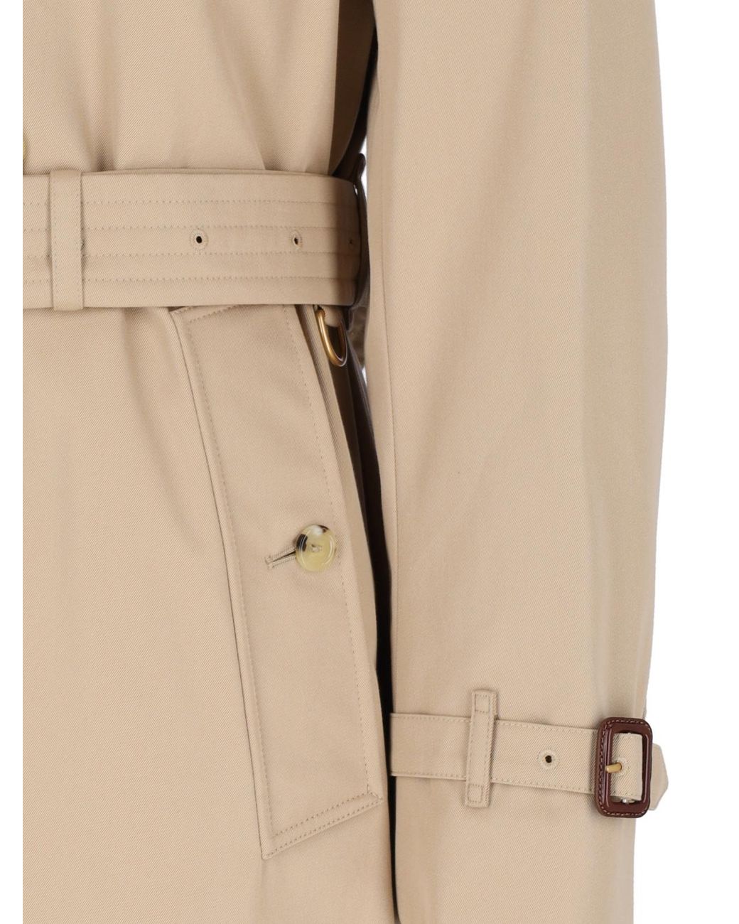 Burberry Natural Long Kensington Heritage Trench Coat for men