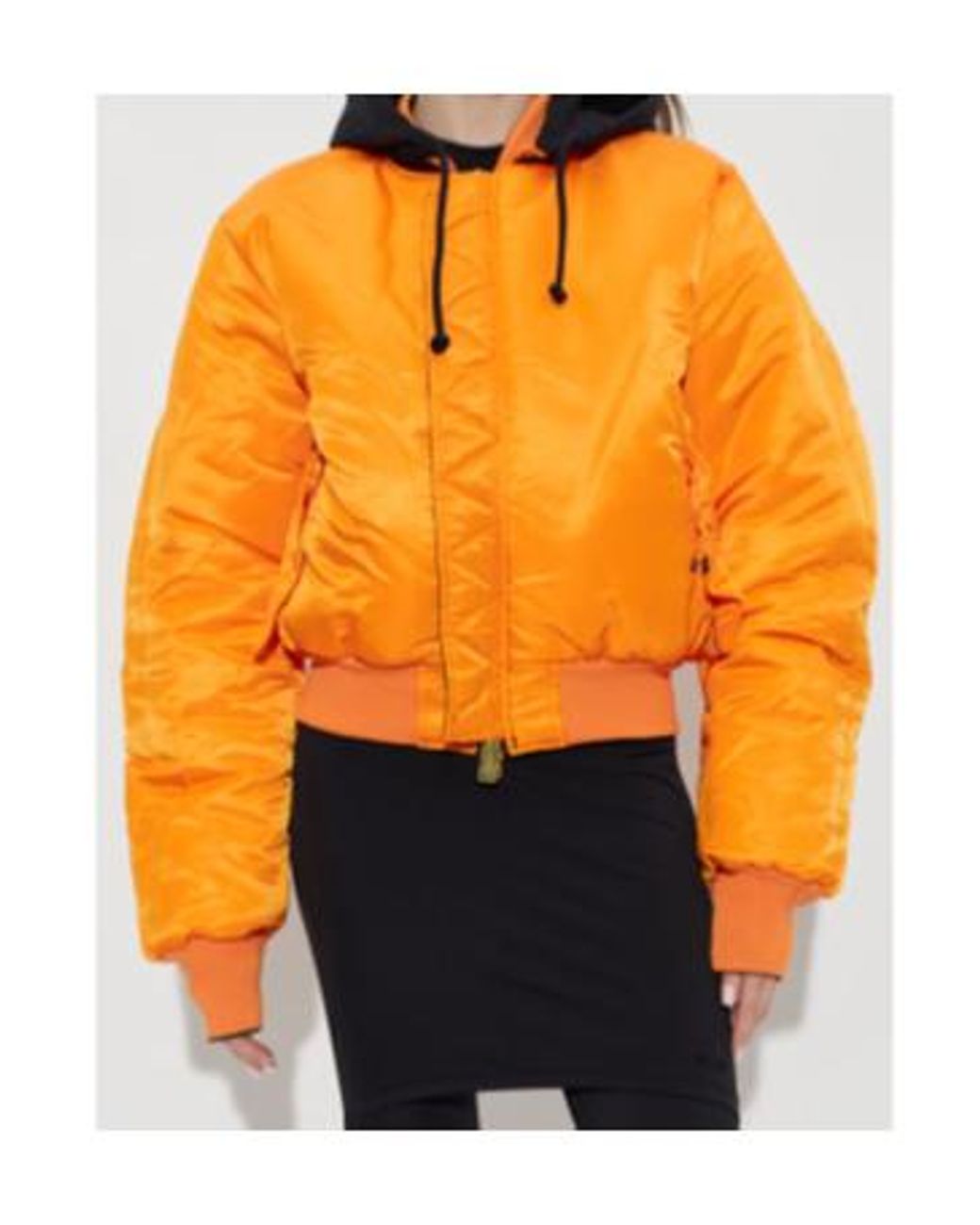 Vetements Black Reversible Bomber Jacket for men