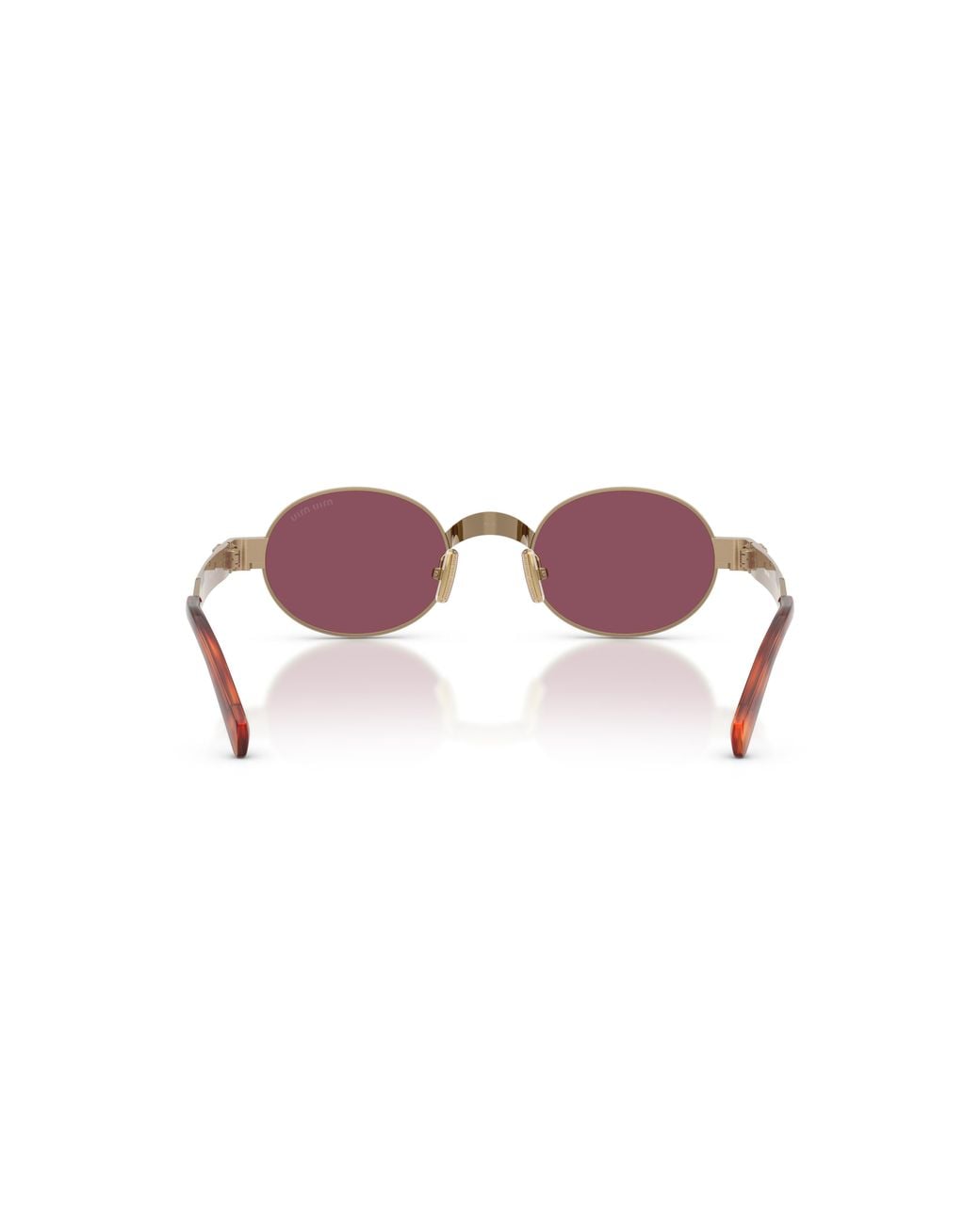 Miu Miu Multicolor Eyewear Envie Oval Frame Sunglasses