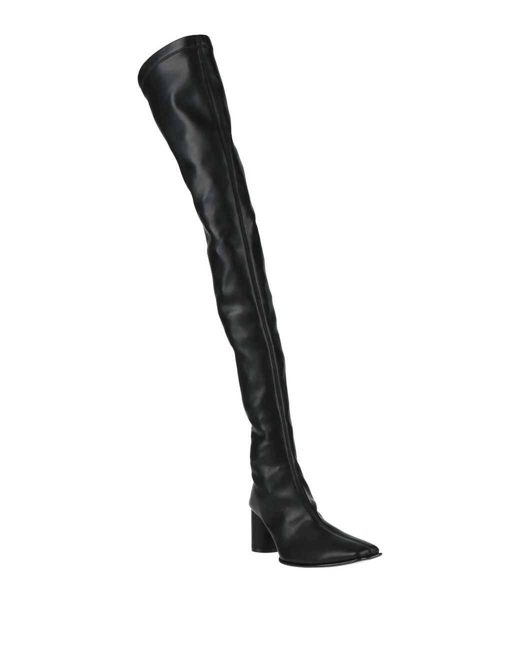 MM6 by Maison Margiela Black Minimalist High Boots