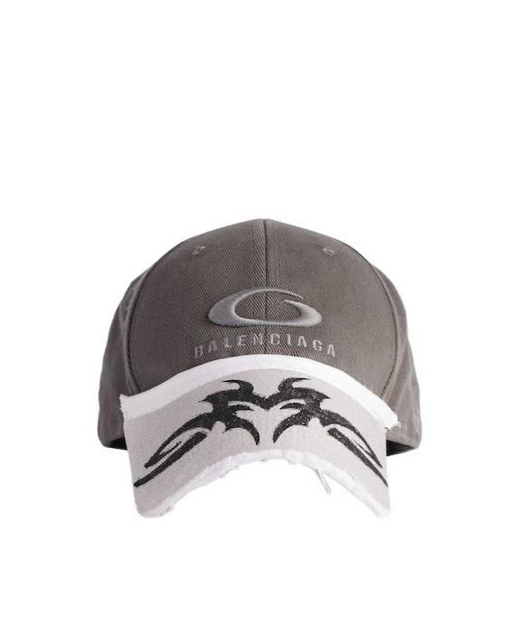 送料込+BALENCIAGA+Patched Visor キャップ Women's Patched Visor Cap in Grey/white | Balenciaga US