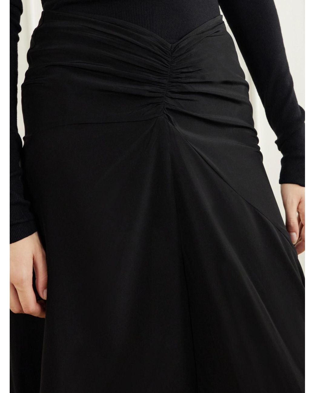 Isabel Marant Black Pleated Skirt