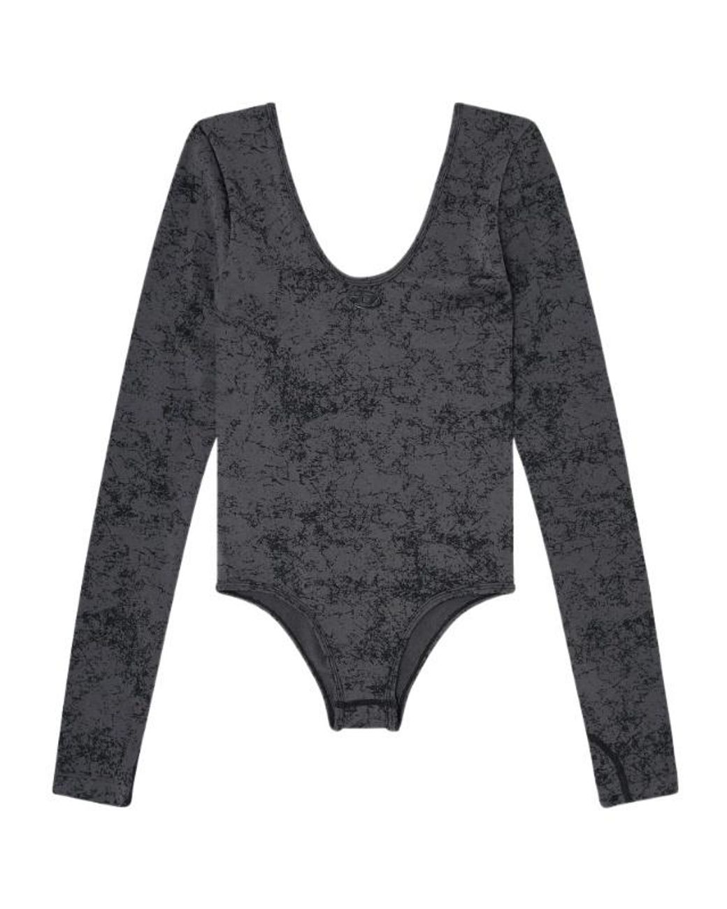 DIESEL Blue Ionna Utlt Printed Long-Sleeve Bodysuit