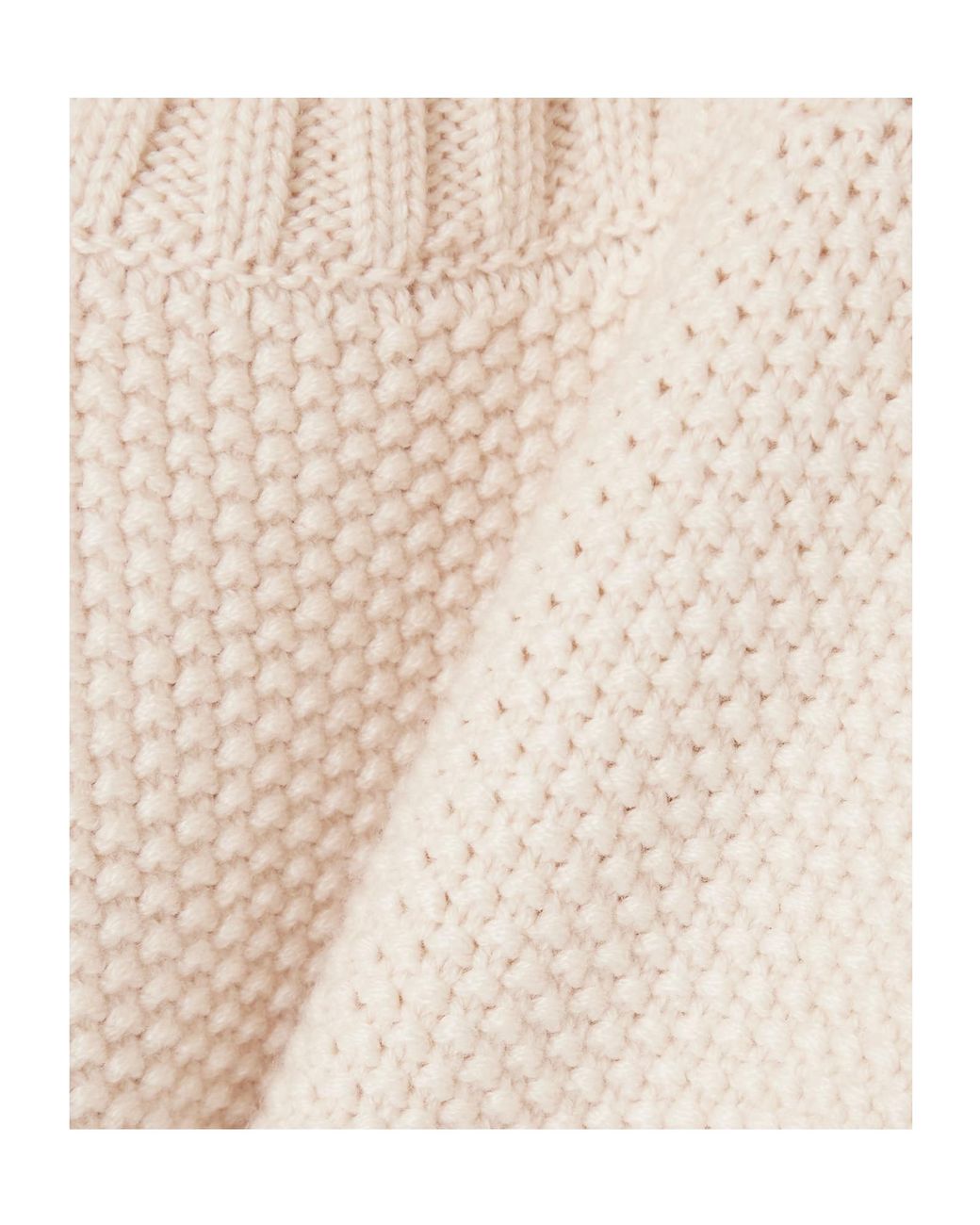 Johnstons White Cashmere Turtleneck Sweater Vest