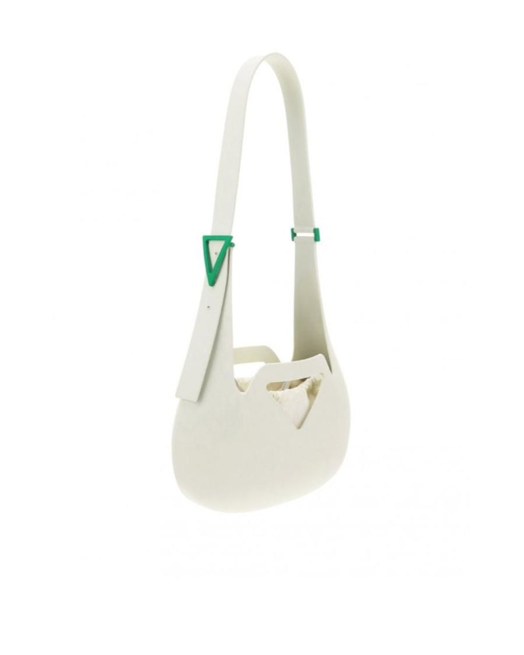 Bottega Veneta White Small Moulded Shoulder Bag