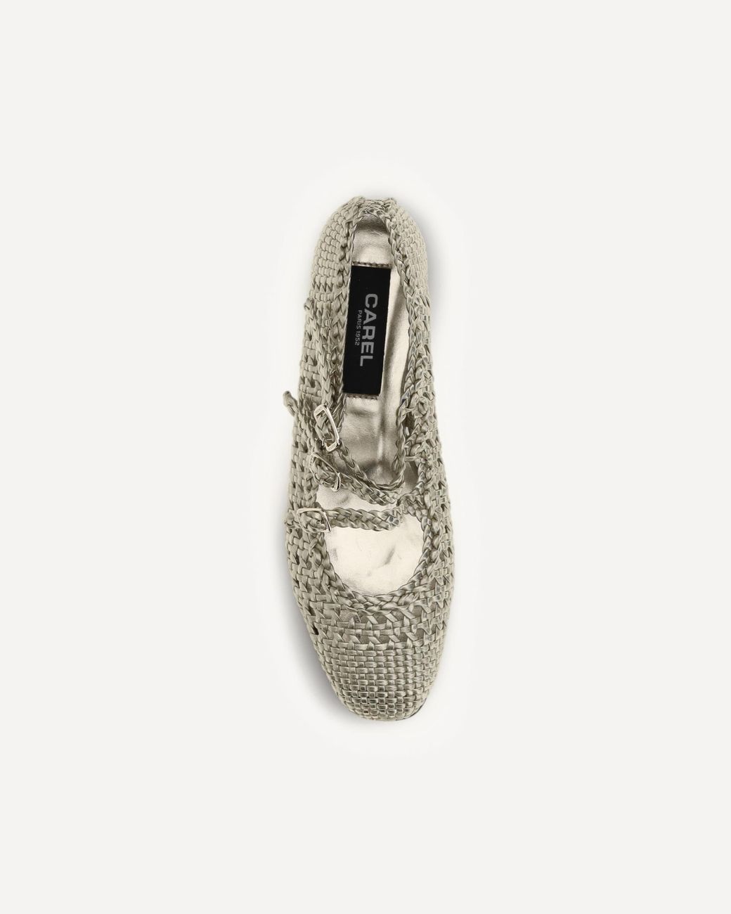 CAREL PARIS White Carel Ariana Interwovened Ballerinas