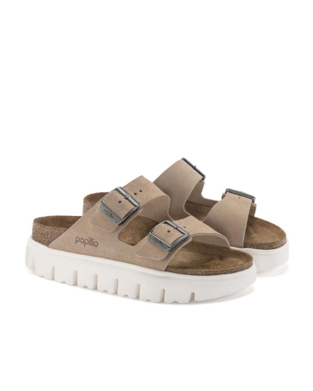 Birkenstock White Arizona Chunky Sandals