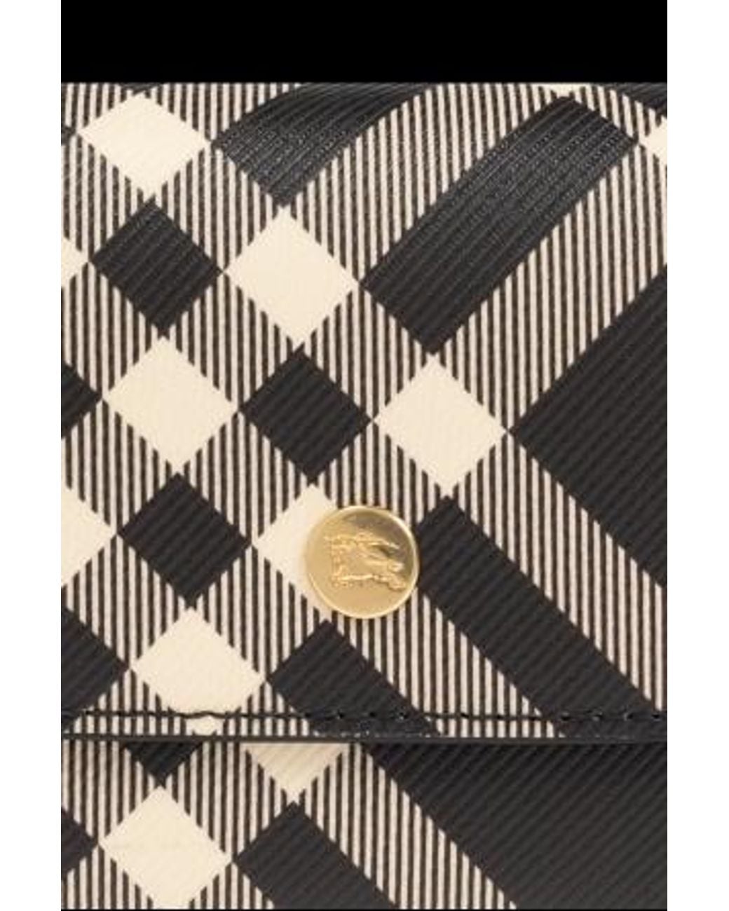 Burberry Multicolor Check Pattern Folded Wallet