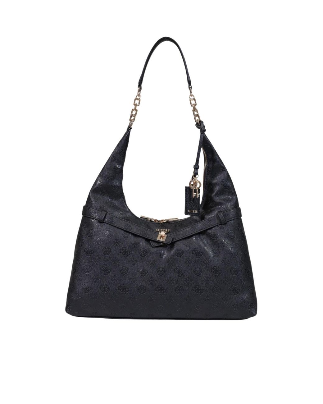 Guess Black Zippered Shoulder Bag