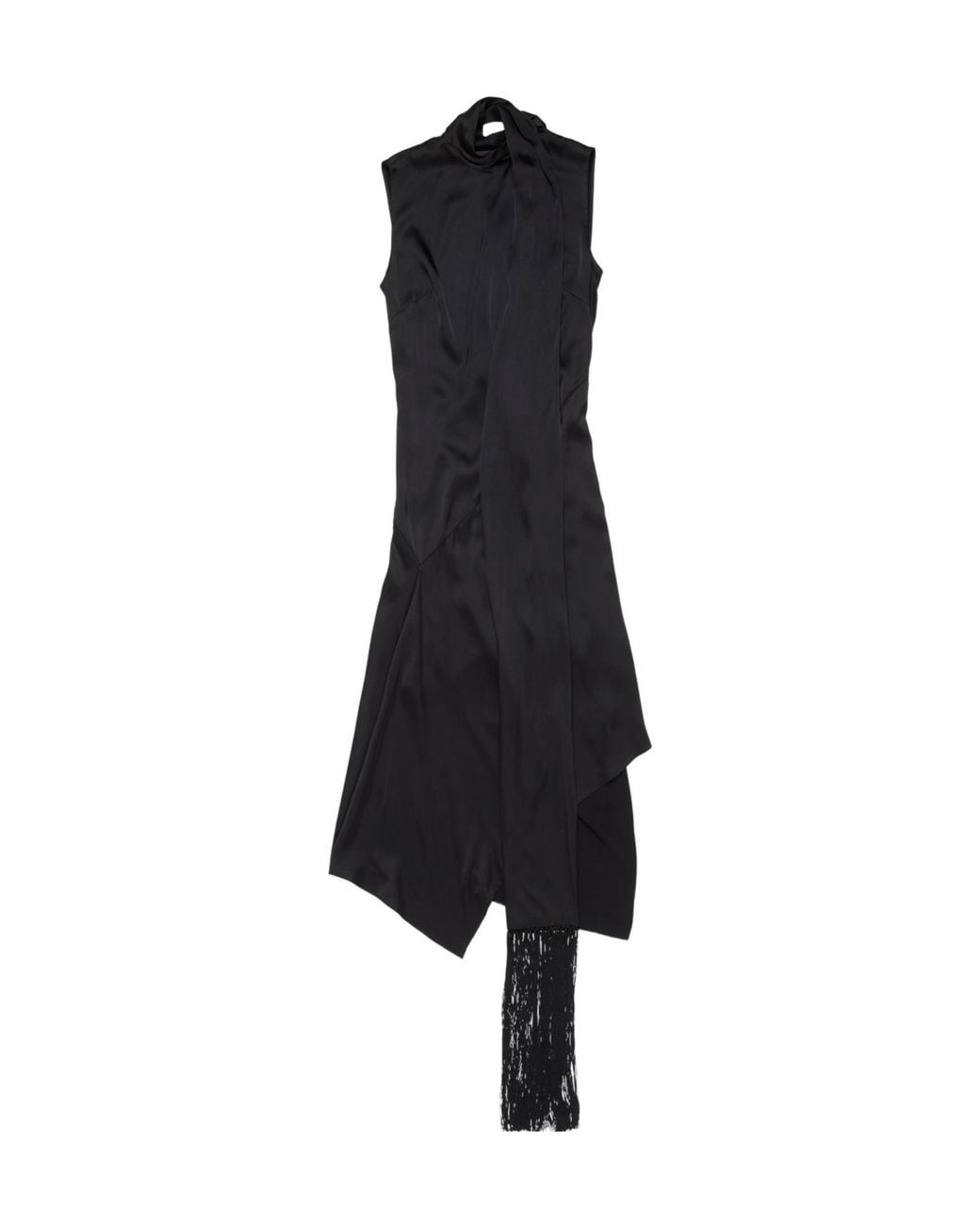 Acne Black Stretch Twill Minidress