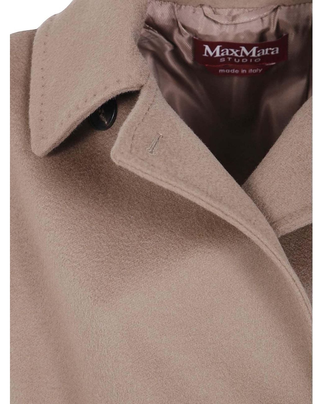 Max Mara Brown Studio Bcollag Belted Long Coat