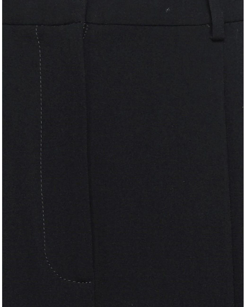 Tory Burch Black Plain Colour Casual Trouser
