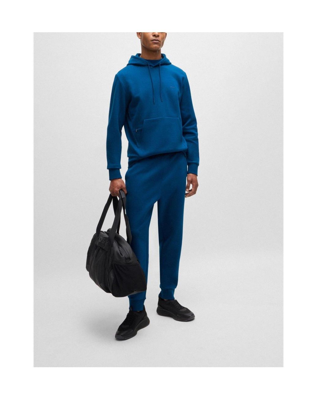 Boss Blue Casual Trousers for men