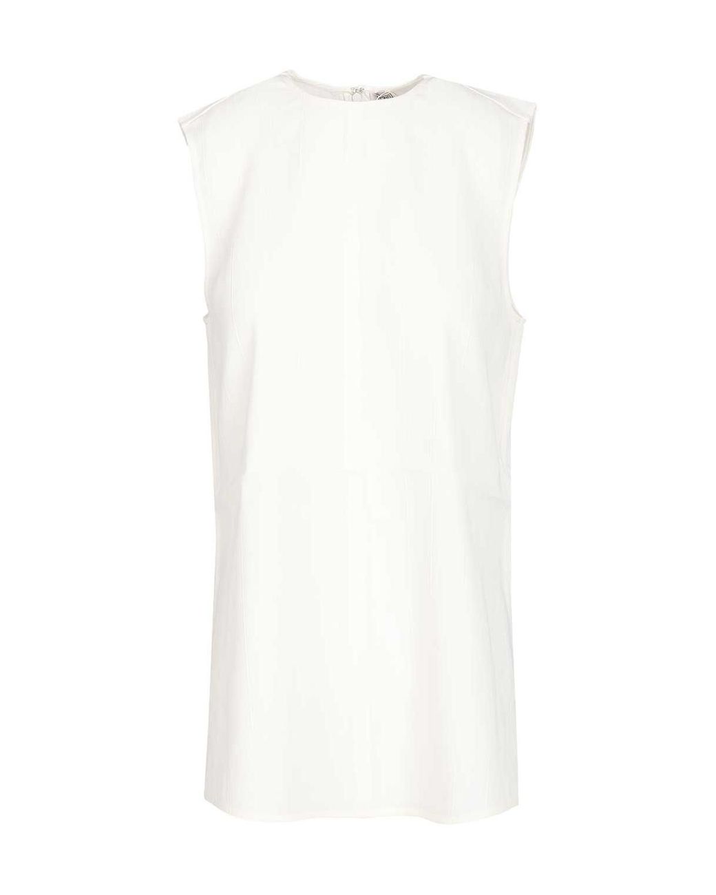Totême White Totême Crewneck Sleeveless Top