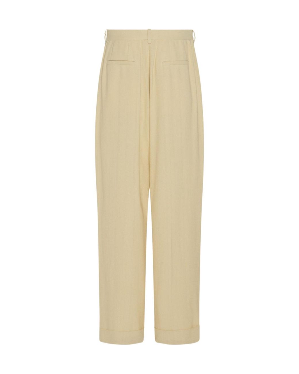 The Row Natural Tor Pleated Casual Pants