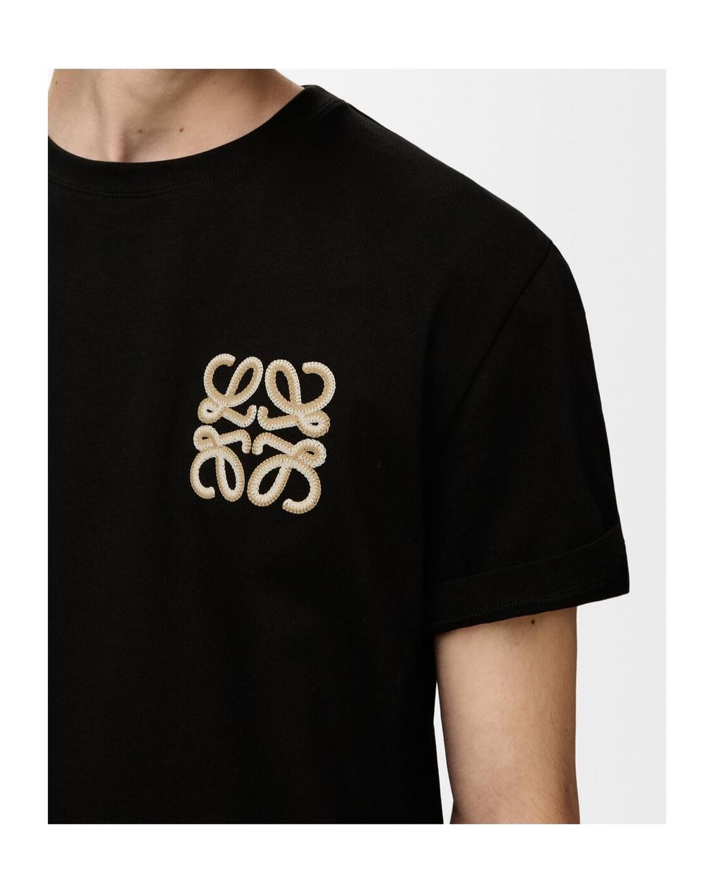 Loewe Black X Paula's Ibiza Anagram-Embroidered T-Shirt for men