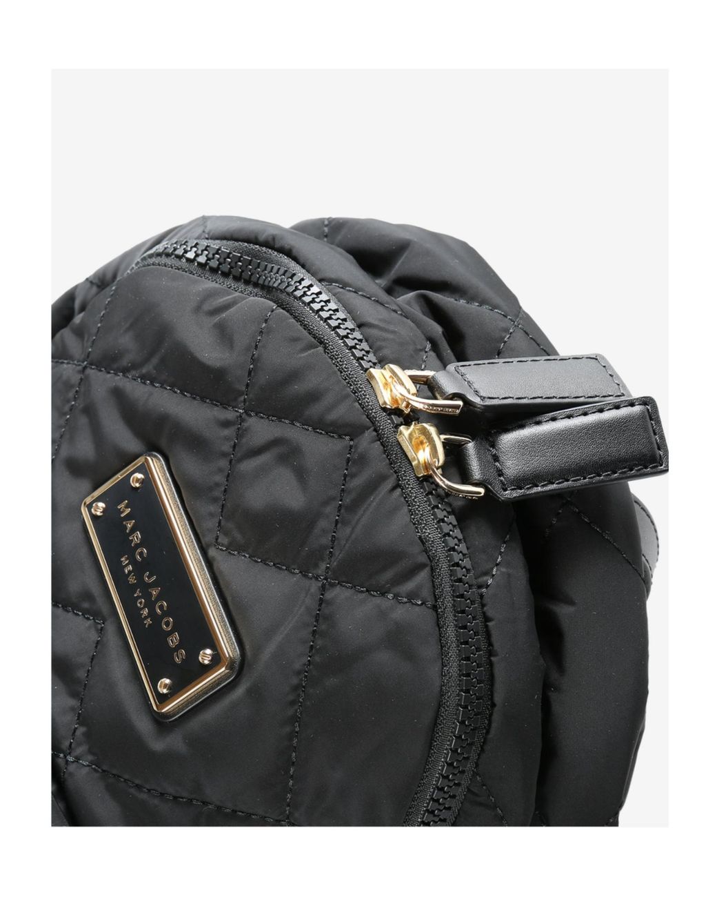 Marc Jacobs Black Quilted Zip Backpack