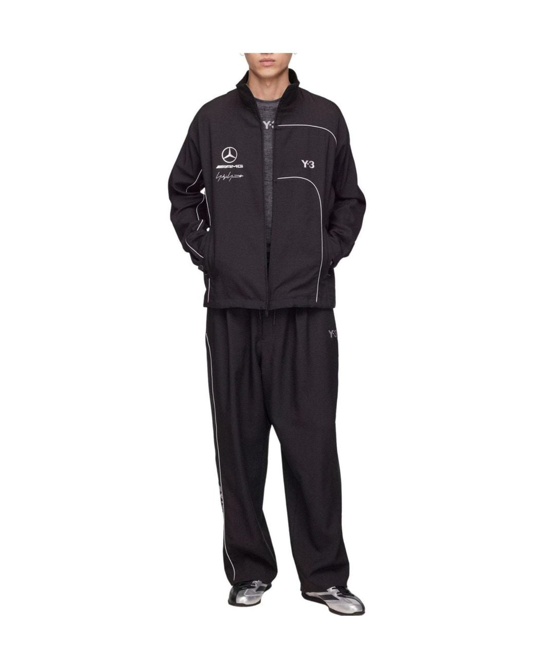 Y-3 Black Classic Stand Collar Jacket for men