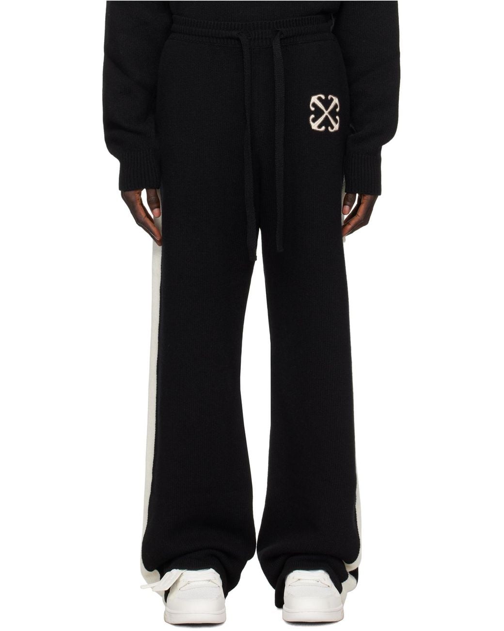 Off-White c/o Virgil Abloh Black Knitted Sweatpants for men