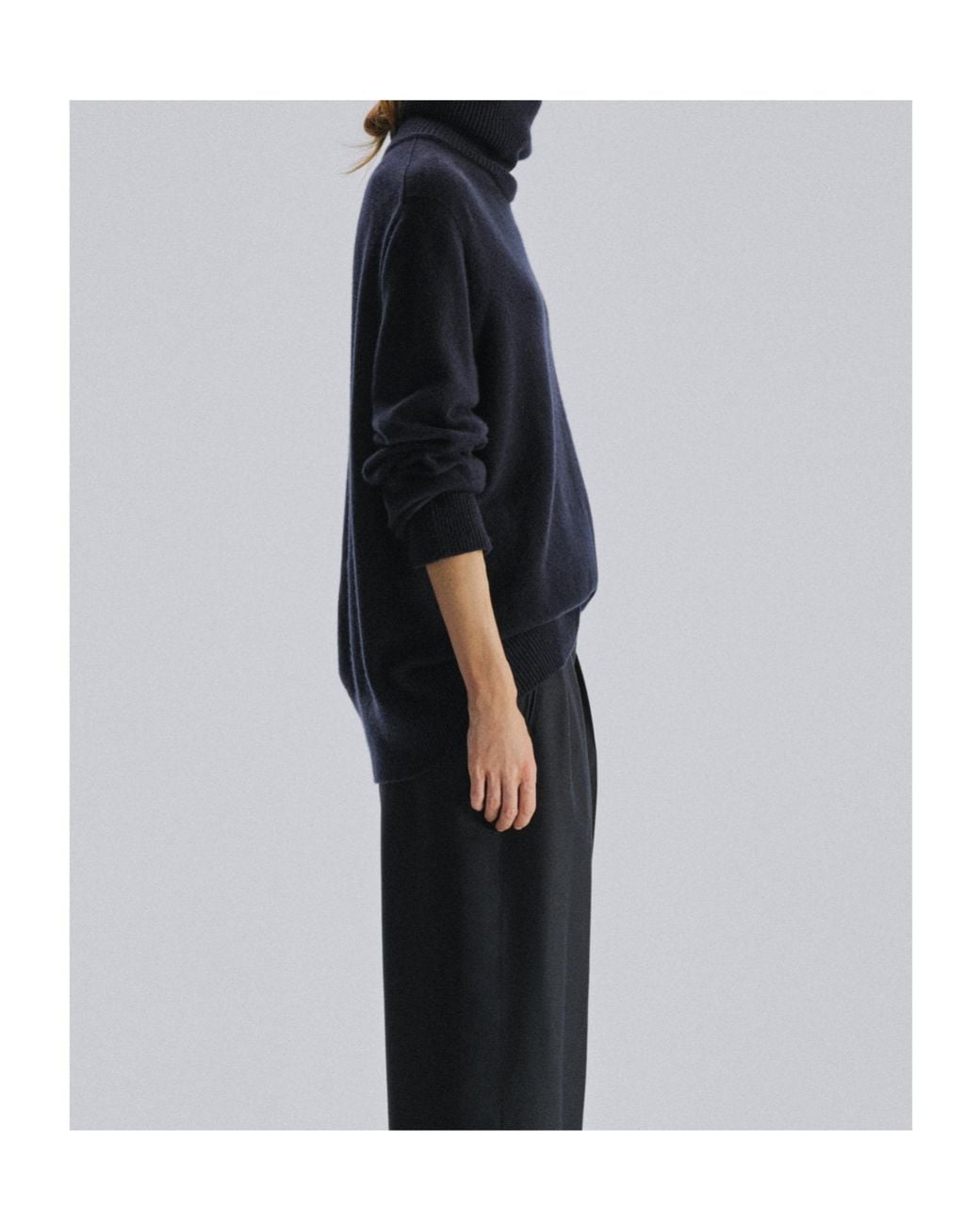The Row Blue Stepny Turtleneck