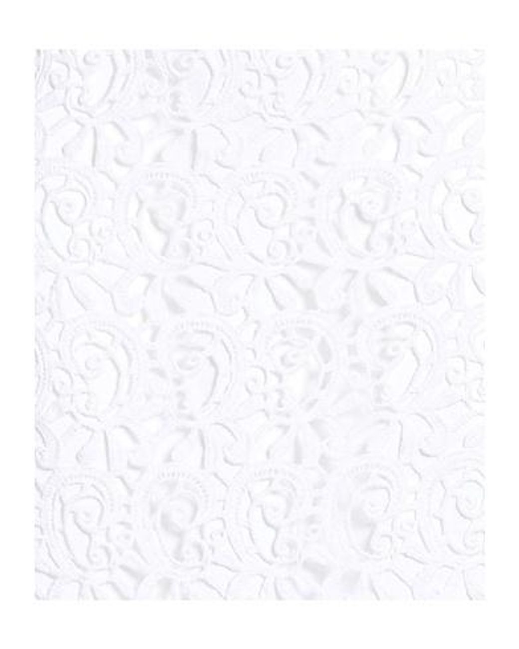 Burberry White Minimalist Lace Bodycon Skirt