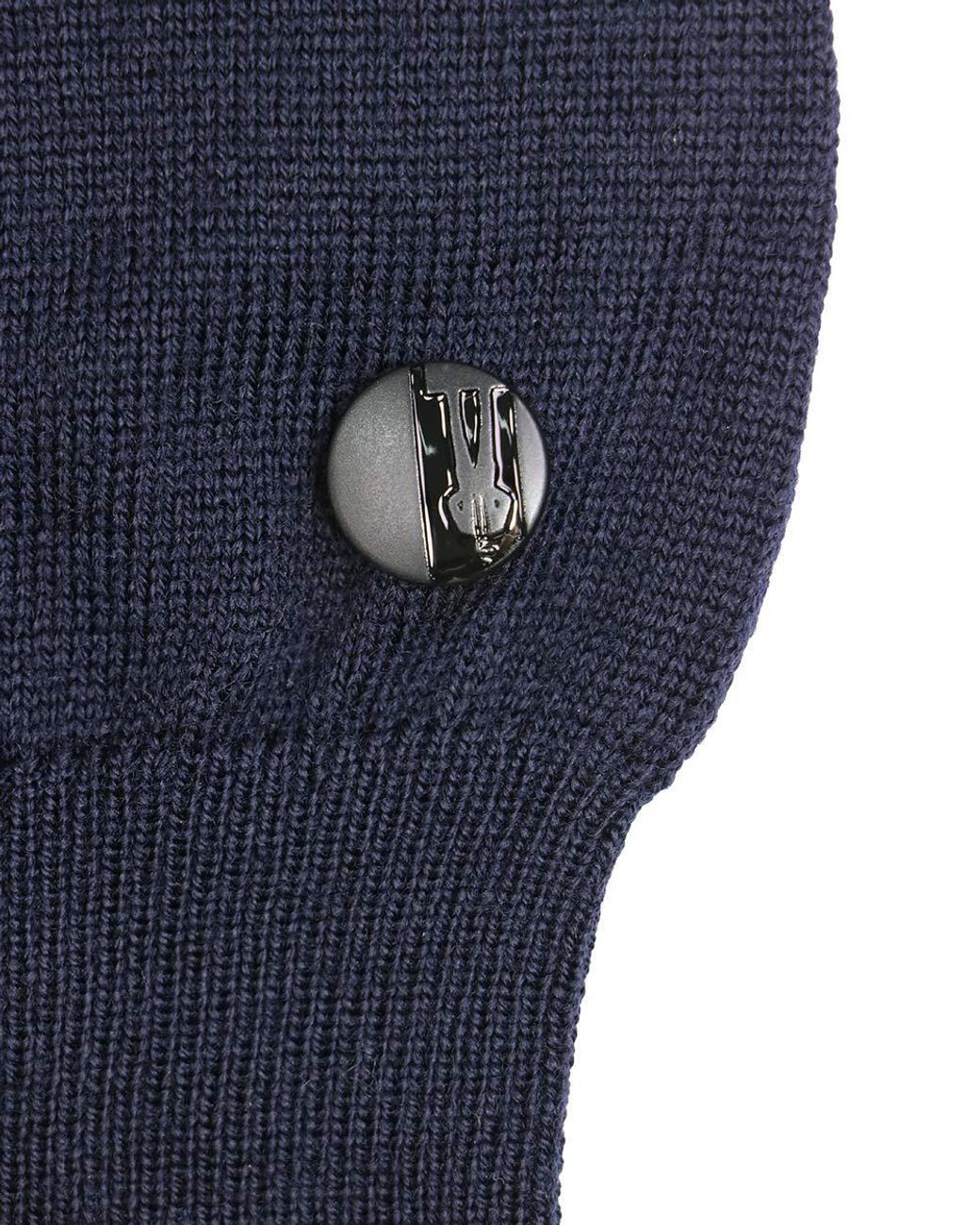 Karl Lagerfeld Gray Striped Knit Sweater for men