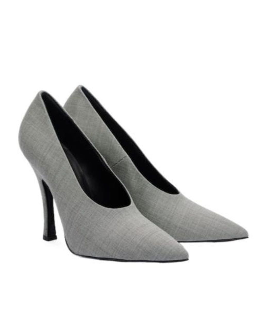 Magda Butrym White Twill Pumps