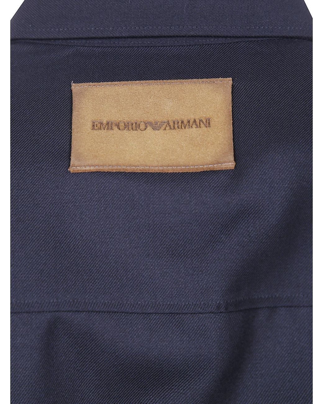 Emporio Armani Blue Long-Sleeved Shirt for men
