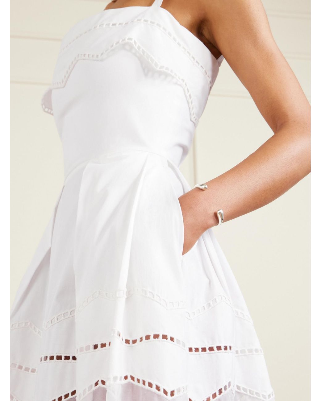 Elie Saab White Casual Midi Dress