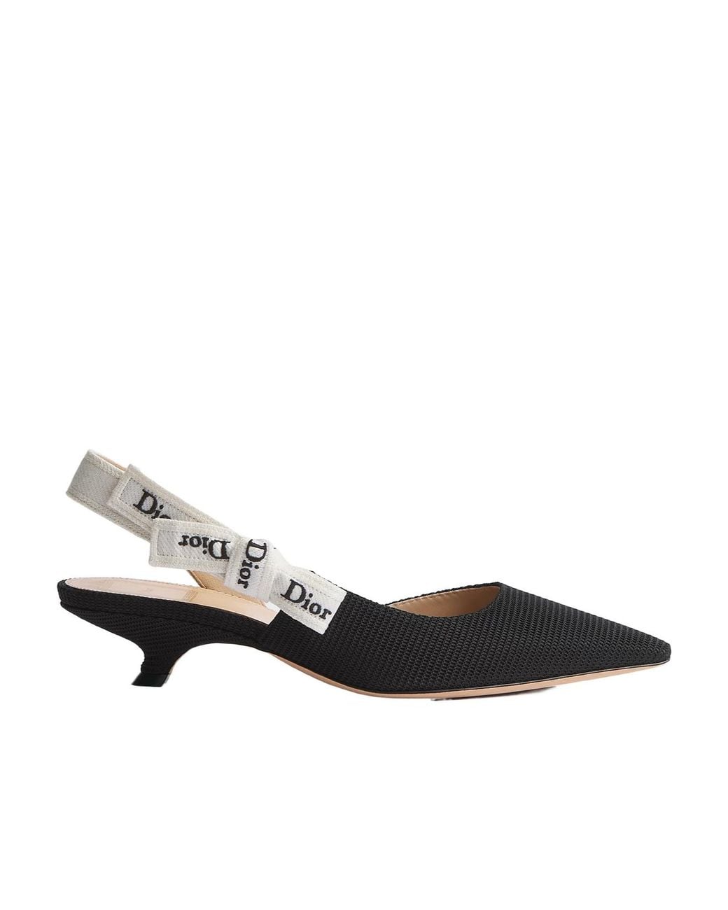 Dior Multicolor Slingback Kitten Heel Flat Shoes
