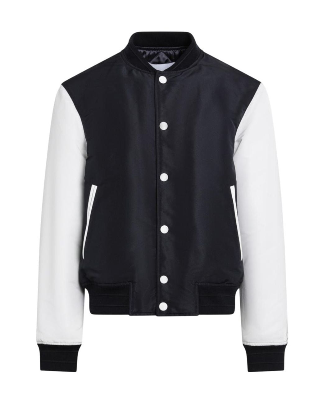 Givenchy Blue Logo Embroidered Bomber Jacket for men