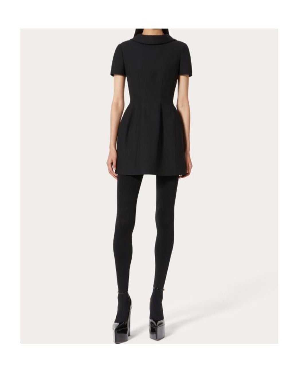 Valentino Black Bow-Detail Mini Dress